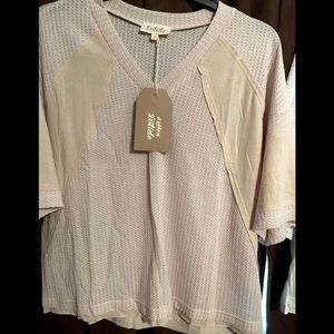 Listicle Thermal Knit Top (oversized)